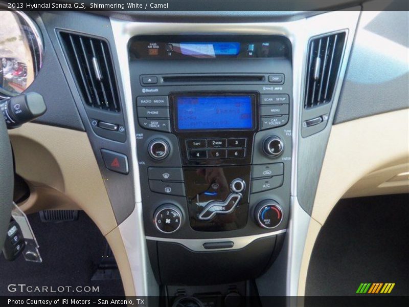 Shimmering White / Camel 2013 Hyundai Sonata GLS