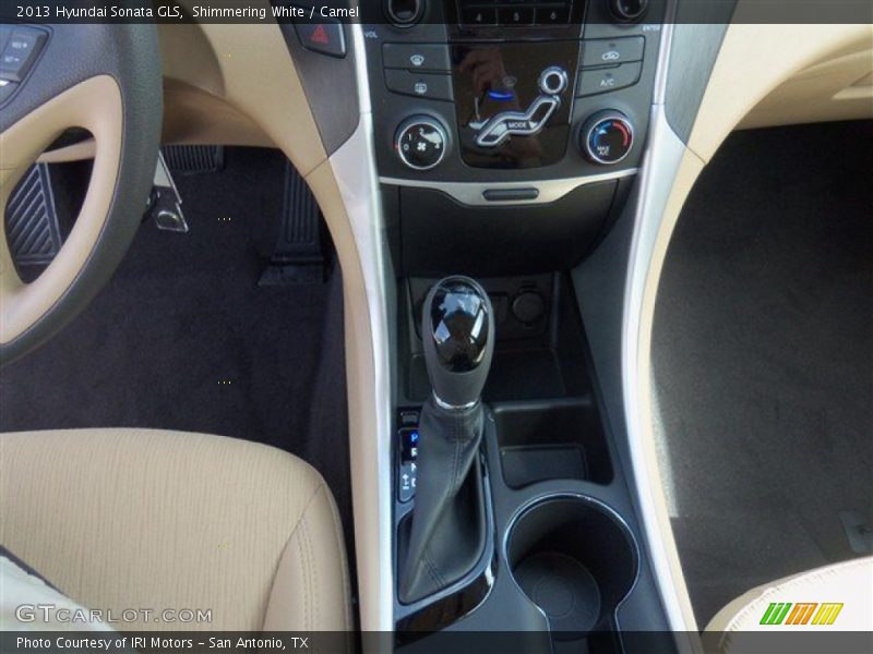 Shimmering White / Camel 2013 Hyundai Sonata GLS