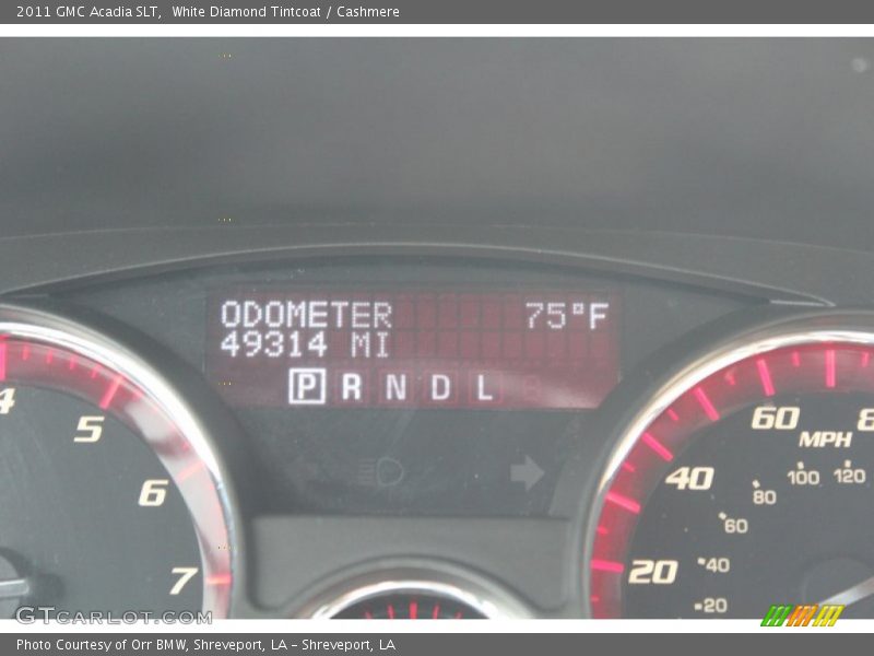 White Diamond Tintcoat / Cashmere 2011 GMC Acadia SLT