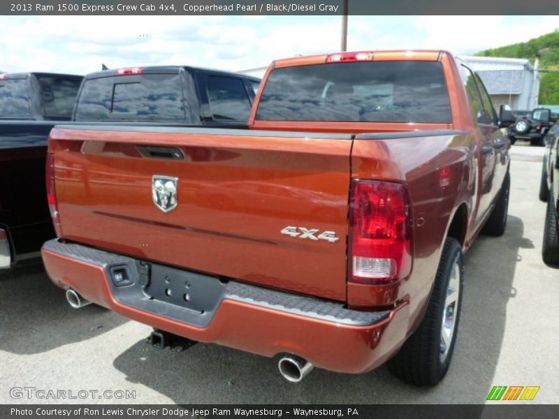 Copperhead Pearl / Black/Diesel Gray 2013 Ram 1500 Express Crew Cab 4x4