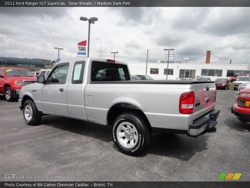 Silver Metallic / Medium Dark Flint 2011 Ford Ranger XLT SuperCab