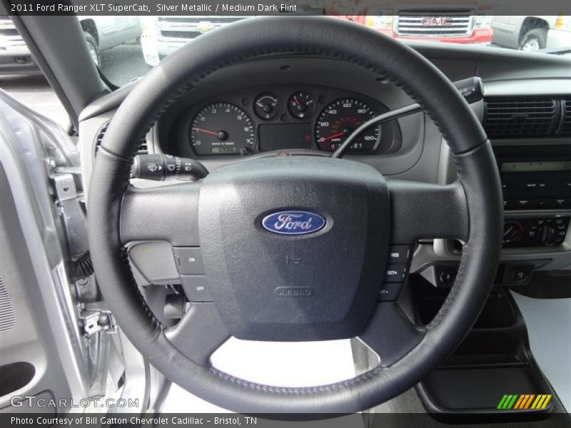 Silver Metallic / Medium Dark Flint 2011 Ford Ranger XLT SuperCab