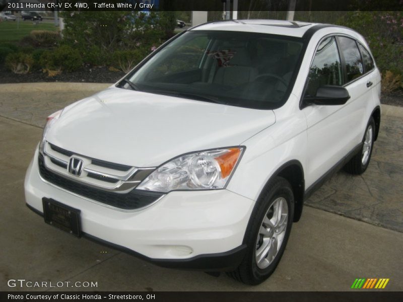 Taffeta White / Gray 2011 Honda CR-V EX 4WD