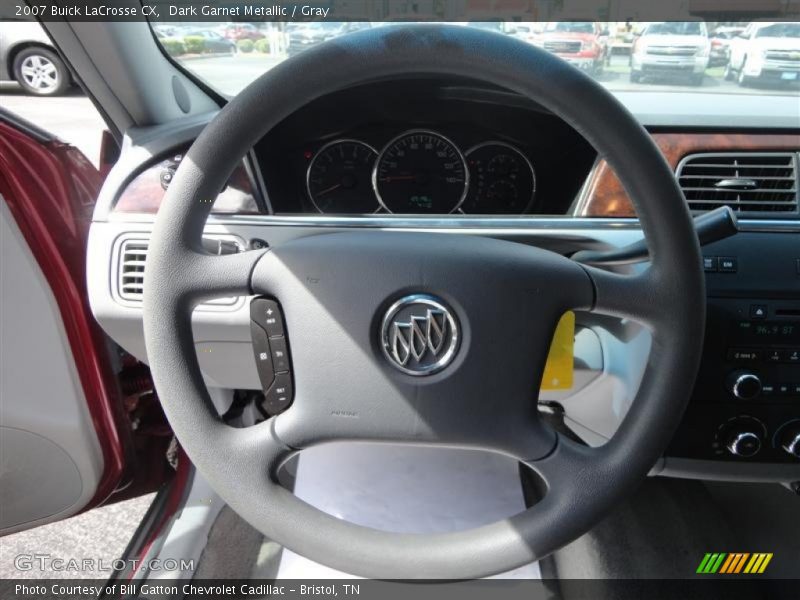 Dark Garnet Metallic / Gray 2007 Buick LaCrosse CX