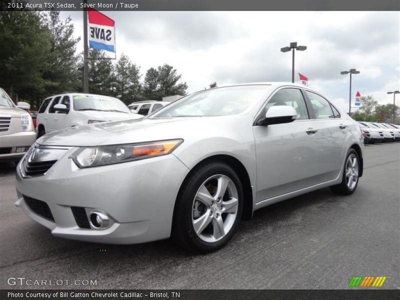 Silver Moon / Taupe 2011 Acura TSX Sedan