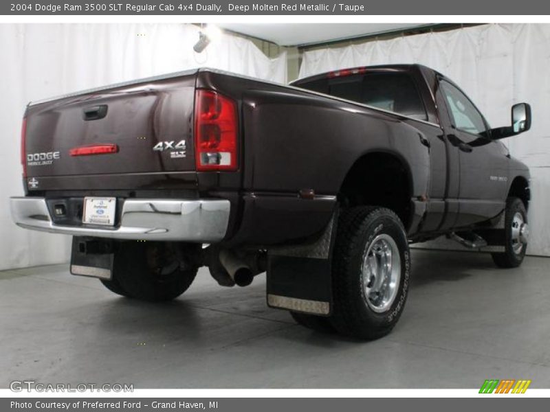 Deep Molten Red Metallic / Taupe 2004 Dodge Ram 3500 SLT Regular Cab 4x4 Dually