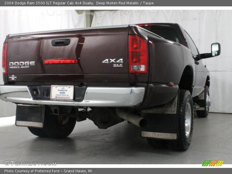 Deep Molten Red Metallic / Taupe 2004 Dodge Ram 3500 SLT Regular Cab 4x4 Dually