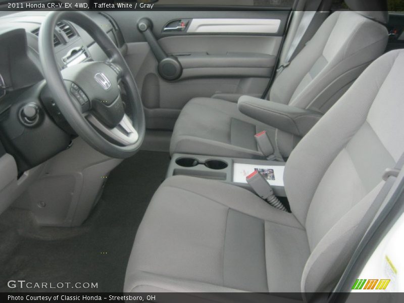 Taffeta White / Gray 2011 Honda CR-V EX 4WD