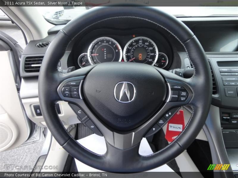 Silver Moon / Taupe 2011 Acura TSX Sedan