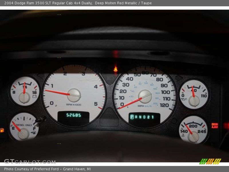  2004 Ram 3500 SLT Regular Cab 4x4 Dually SLT Regular Cab 4x4 Dually Gauges