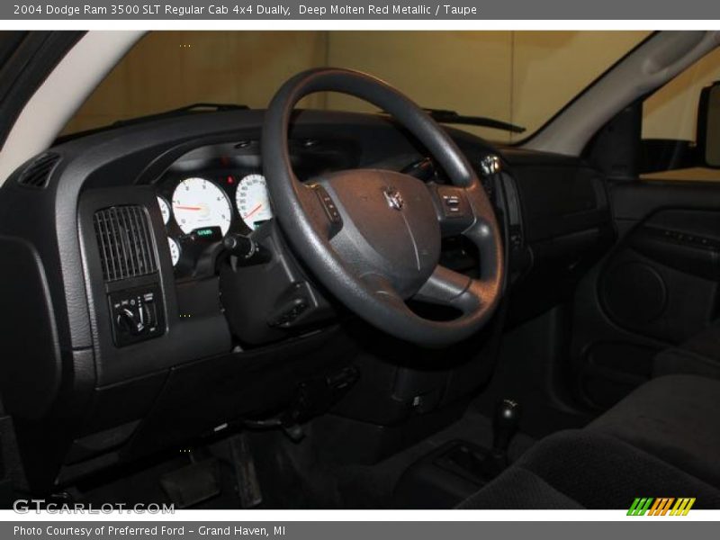 Deep Molten Red Metallic / Taupe 2004 Dodge Ram 3500 SLT Regular Cab 4x4 Dually