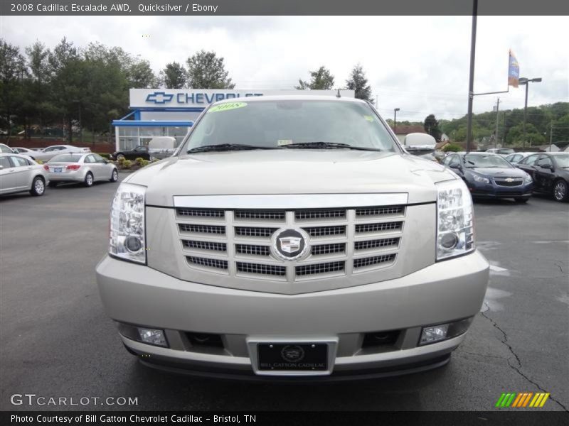 Quicksilver / Ebony 2008 Cadillac Escalade AWD