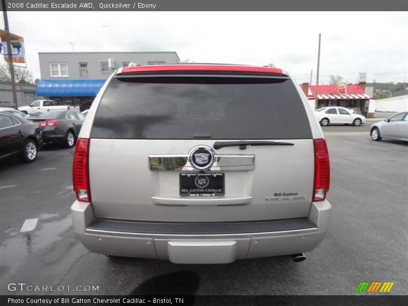 Quicksilver / Ebony 2008 Cadillac Escalade AWD