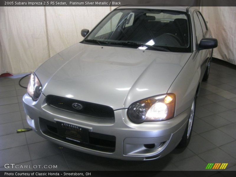 Platinum Silver Metallic / Black 2005 Subaru Impreza 2.5 RS Sedan