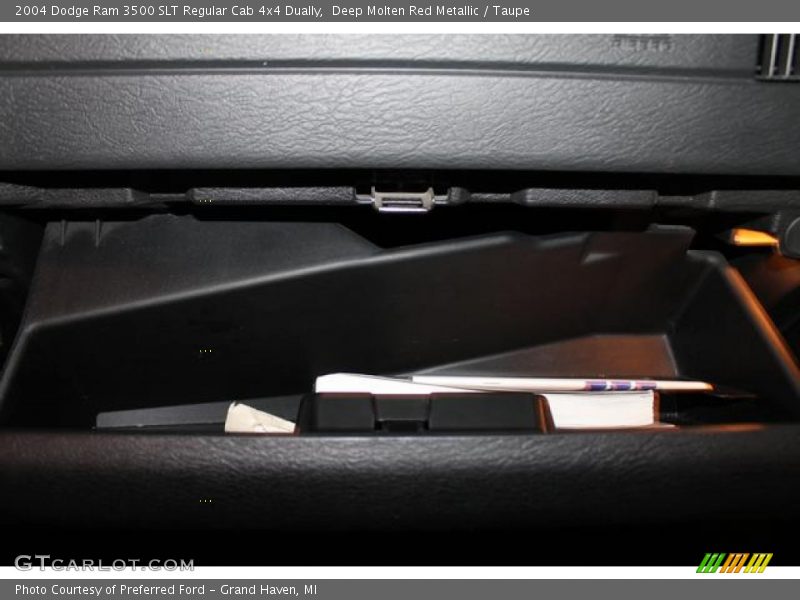 Deep Molten Red Metallic / Taupe 2004 Dodge Ram 3500 SLT Regular Cab 4x4 Dually