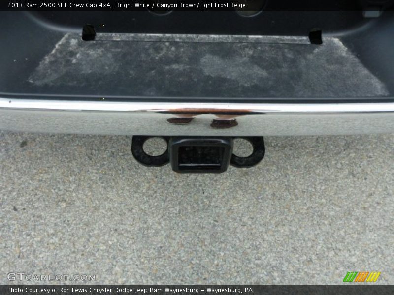 Bright White / Canyon Brown/Light Frost Beige 2013 Ram 2500 SLT Crew Cab 4x4