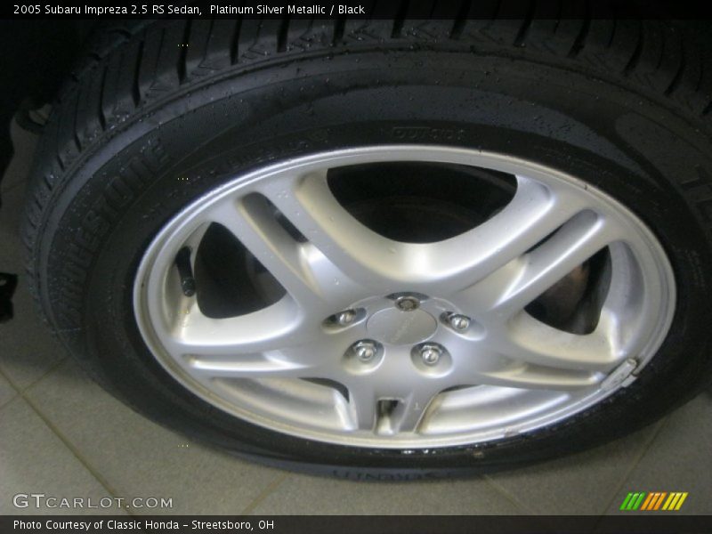Platinum Silver Metallic / Black 2005 Subaru Impreza 2.5 RS Sedan