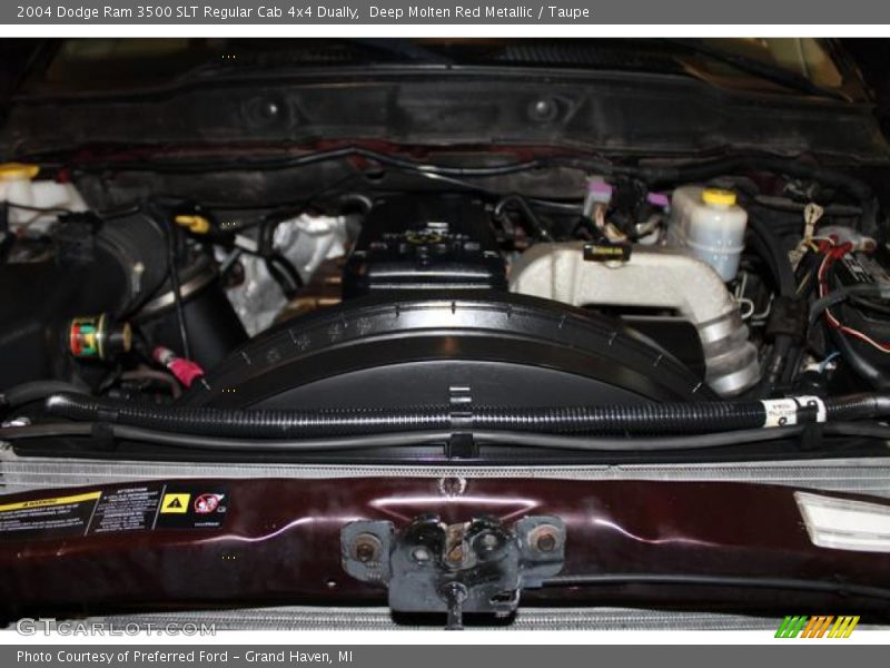 Deep Molten Red Metallic / Taupe 2004 Dodge Ram 3500 SLT Regular Cab 4x4 Dually