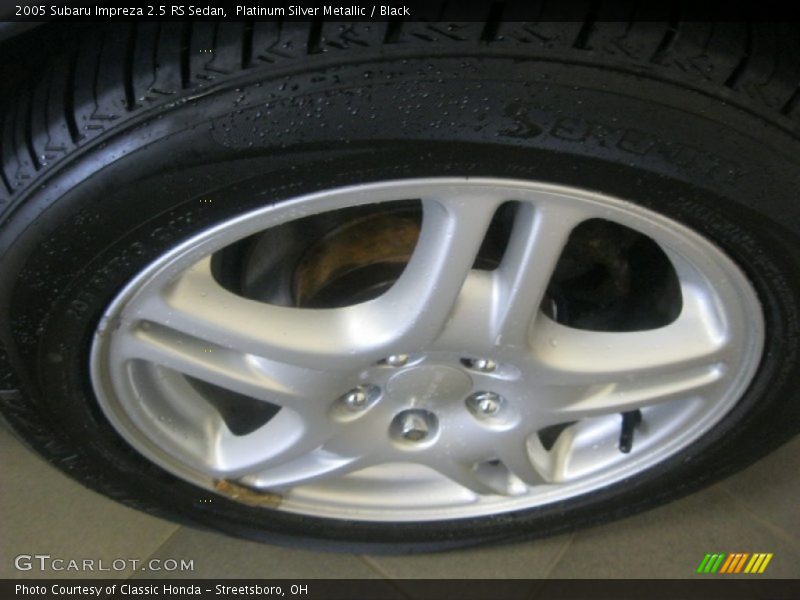 Platinum Silver Metallic / Black 2005 Subaru Impreza 2.5 RS Sedan