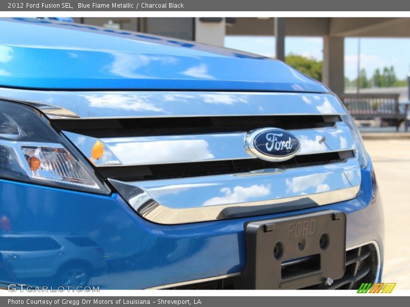 Blue Flame Metallic / Charcoal Black 2012 Ford Fusion SEL