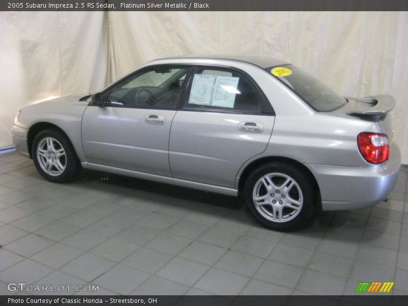 Platinum Silver Metallic / Black 2005 Subaru Impreza 2.5 RS Sedan