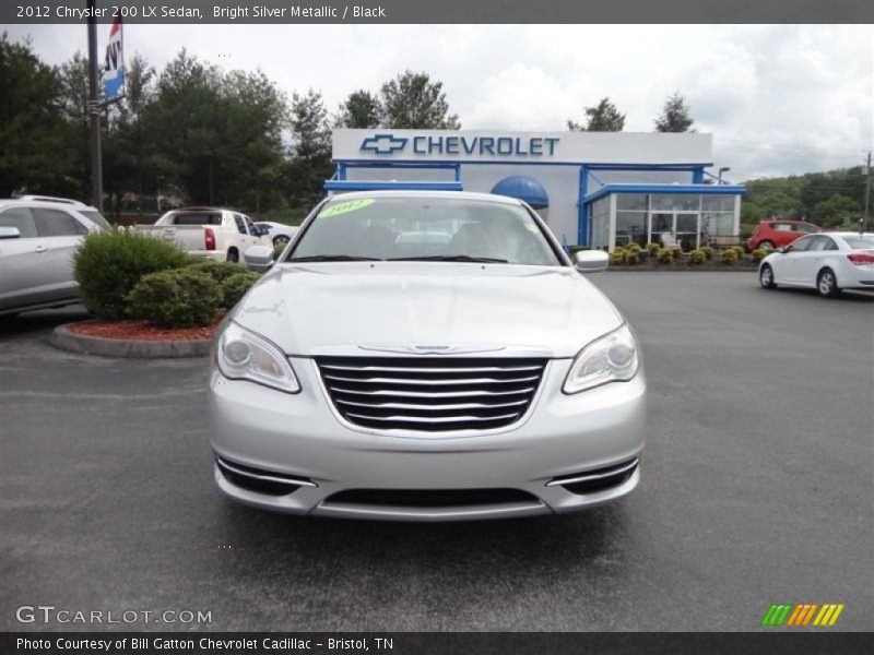 Bright Silver Metallic / Black 2012 Chrysler 200 LX Sedan