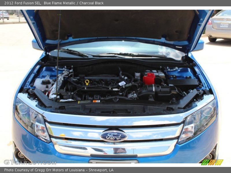 Blue Flame Metallic / Charcoal Black 2012 Ford Fusion SEL