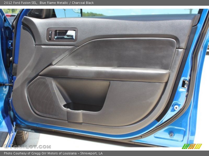 Blue Flame Metallic / Charcoal Black 2012 Ford Fusion SEL