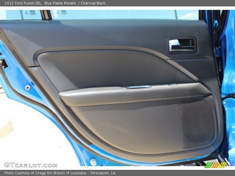 Blue Flame Metallic / Charcoal Black 2012 Ford Fusion SEL