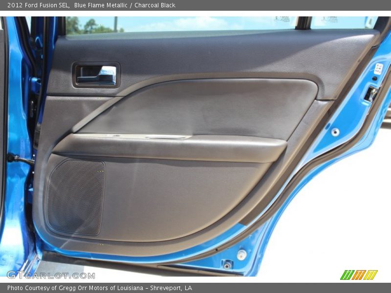 Blue Flame Metallic / Charcoal Black 2012 Ford Fusion SEL