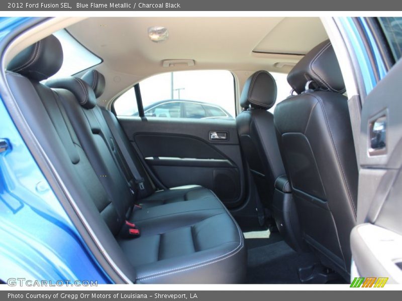 Blue Flame Metallic / Charcoal Black 2012 Ford Fusion SEL
