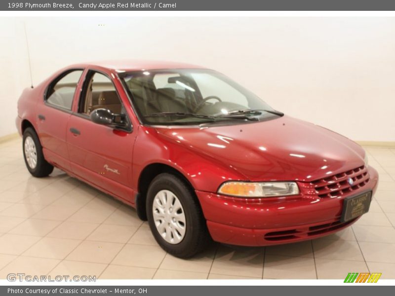 Candy Apple Red Metallic / Camel 1998 Plymouth Breeze