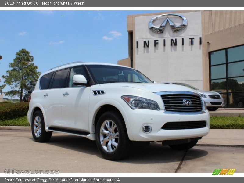 Moonlight White / Wheat 2013 Infiniti QX 56