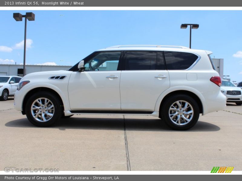 Moonlight White / Wheat 2013 Infiniti QX 56