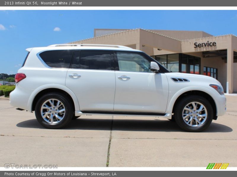 Moonlight White / Wheat 2013 Infiniti QX 56