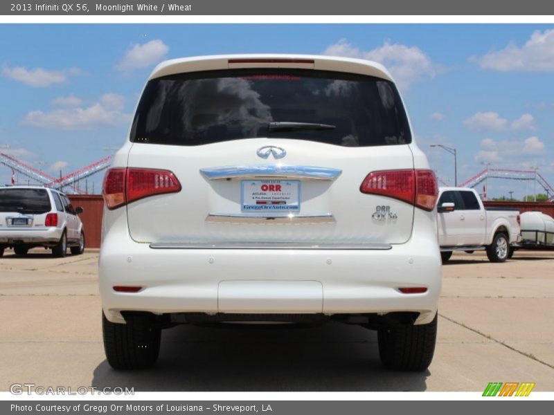 Moonlight White / Wheat 2013 Infiniti QX 56