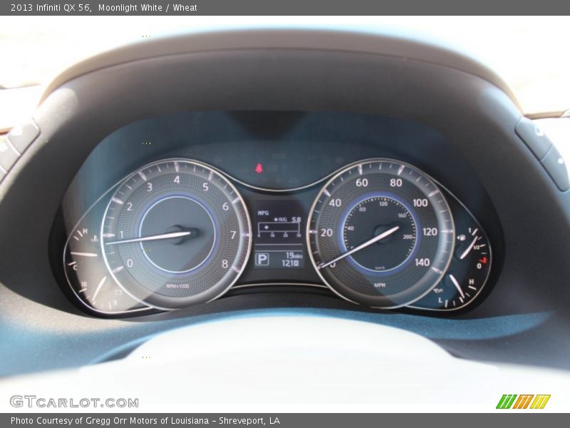 Moonlight White / Wheat 2013 Infiniti QX 56