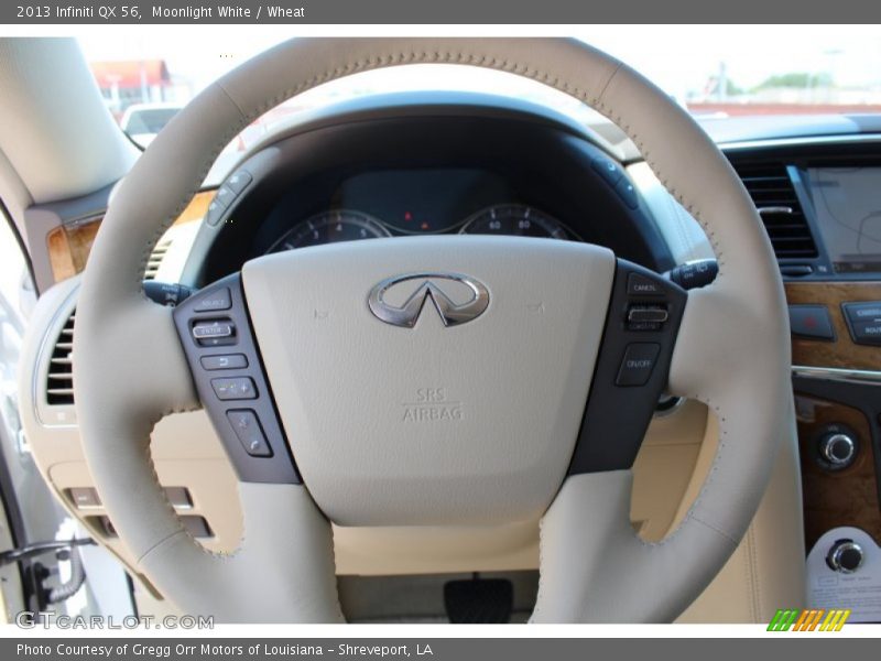 Moonlight White / Wheat 2013 Infiniti QX 56