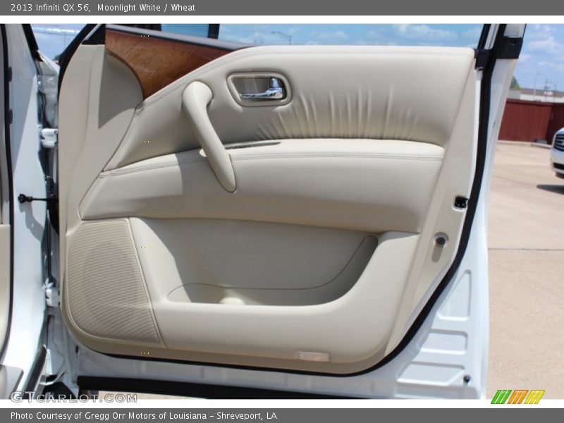 Moonlight White / Wheat 2013 Infiniti QX 56