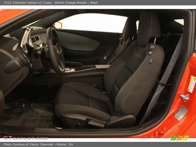Inferno Orange Metallic / Black 2012 Chevrolet Camaro LS Coupe