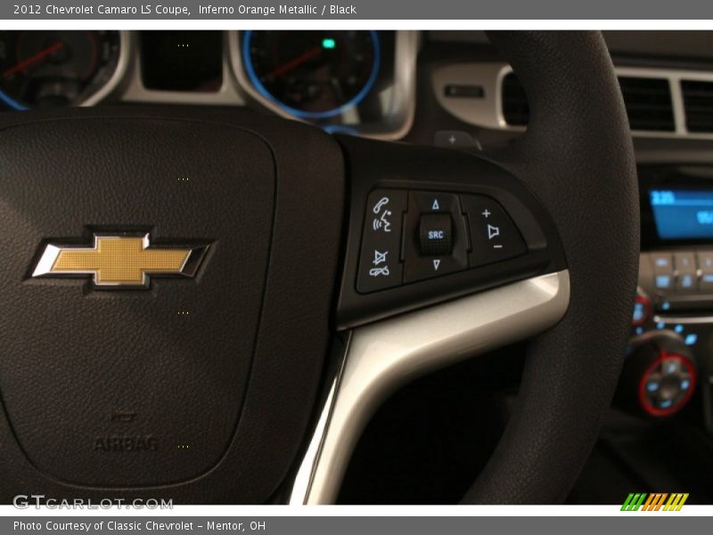 Inferno Orange Metallic / Black 2012 Chevrolet Camaro LS Coupe