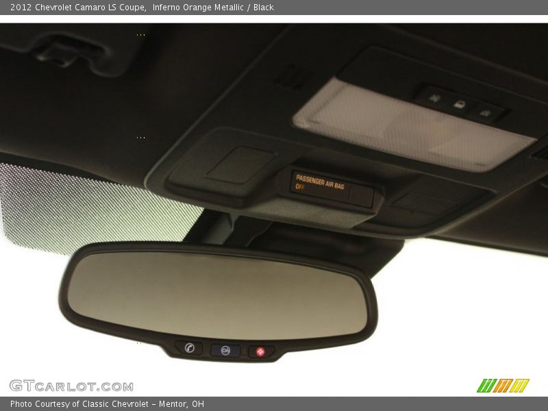 Inferno Orange Metallic / Black 2012 Chevrolet Camaro LS Coupe