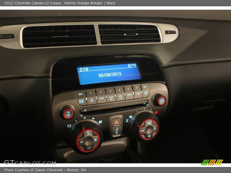 Inferno Orange Metallic / Black 2012 Chevrolet Camaro LS Coupe