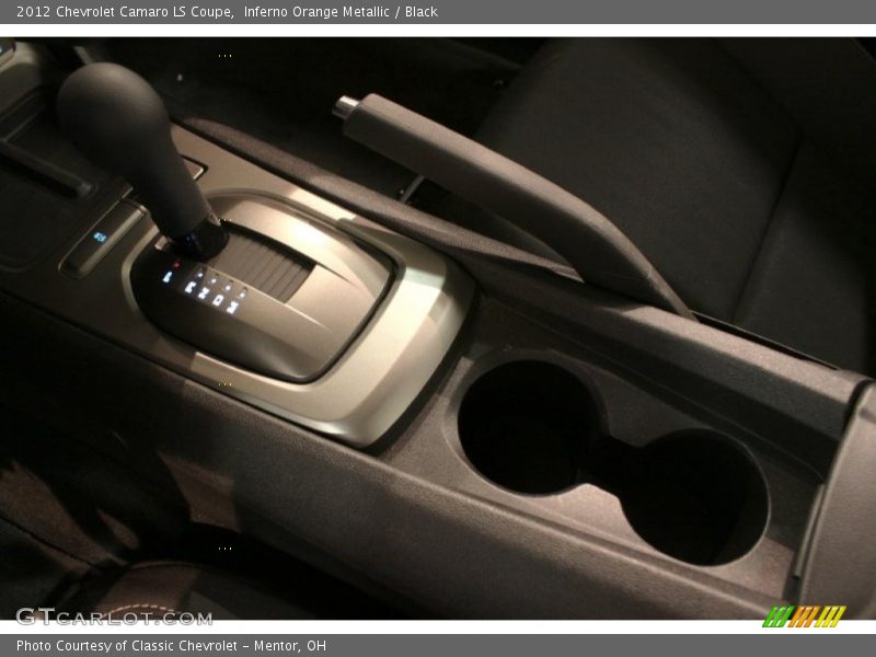 Inferno Orange Metallic / Black 2012 Chevrolet Camaro LS Coupe