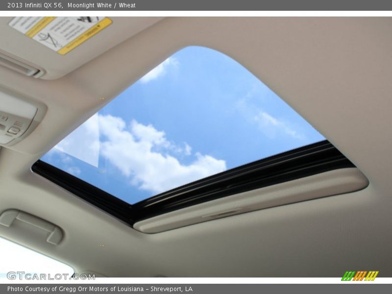 Moonlight White / Wheat 2013 Infiniti QX 56