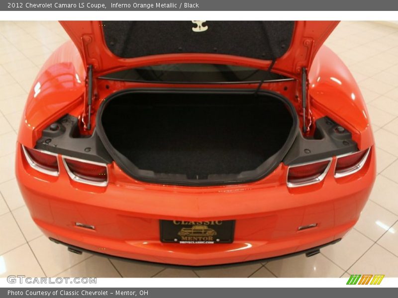 Inferno Orange Metallic / Black 2012 Chevrolet Camaro LS Coupe