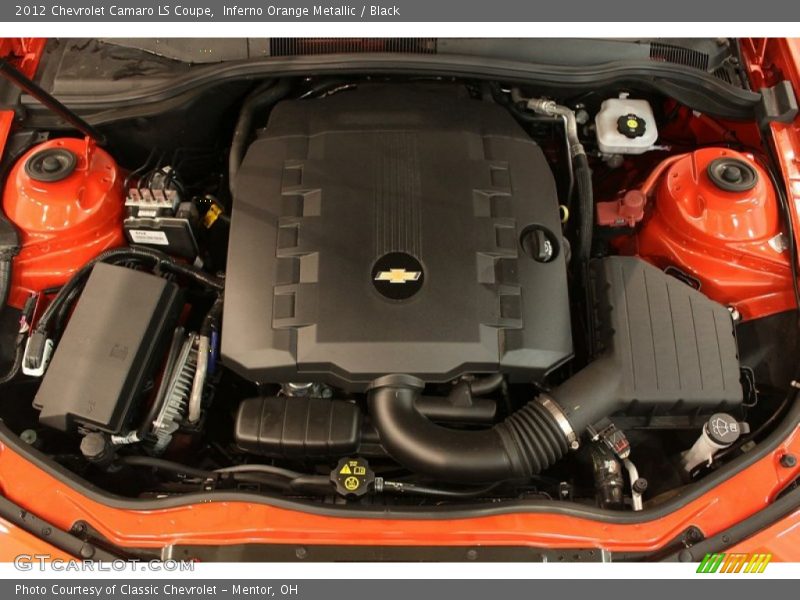 Inferno Orange Metallic / Black 2012 Chevrolet Camaro LS Coupe