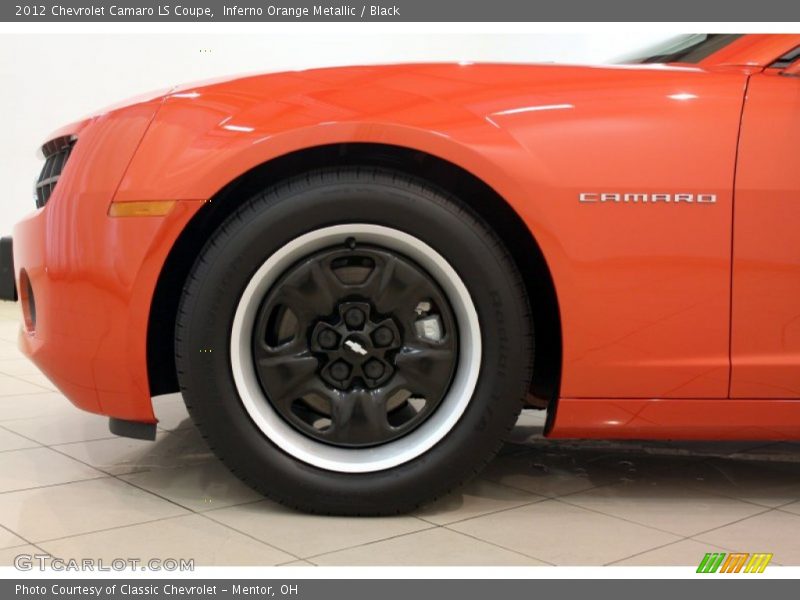 Inferno Orange Metallic / Black 2012 Chevrolet Camaro LS Coupe