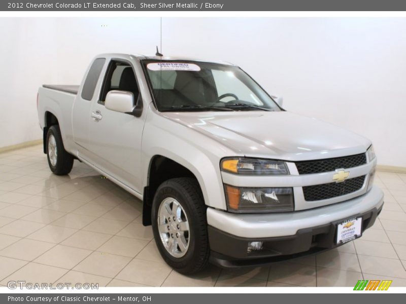 Sheer Silver Metallic / Ebony 2012 Chevrolet Colorado LT Extended Cab