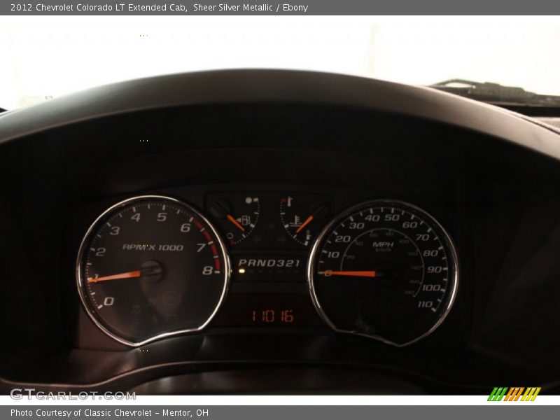 Sheer Silver Metallic / Ebony 2012 Chevrolet Colorado LT Extended Cab